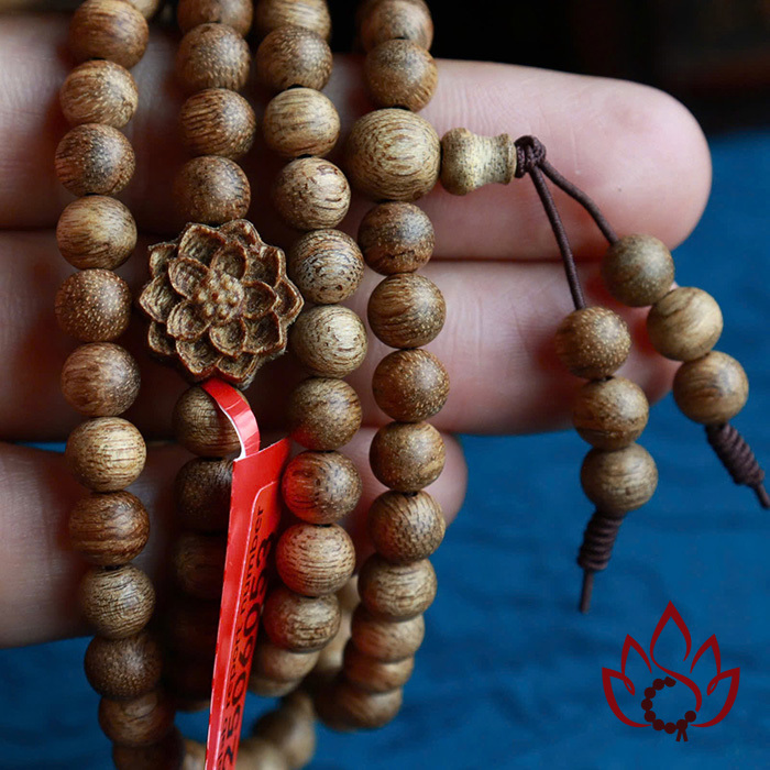 Vòng Trầm Hương 108 Hạt | 6 ly | Trầm Tốc Kiến Tự Nhiên